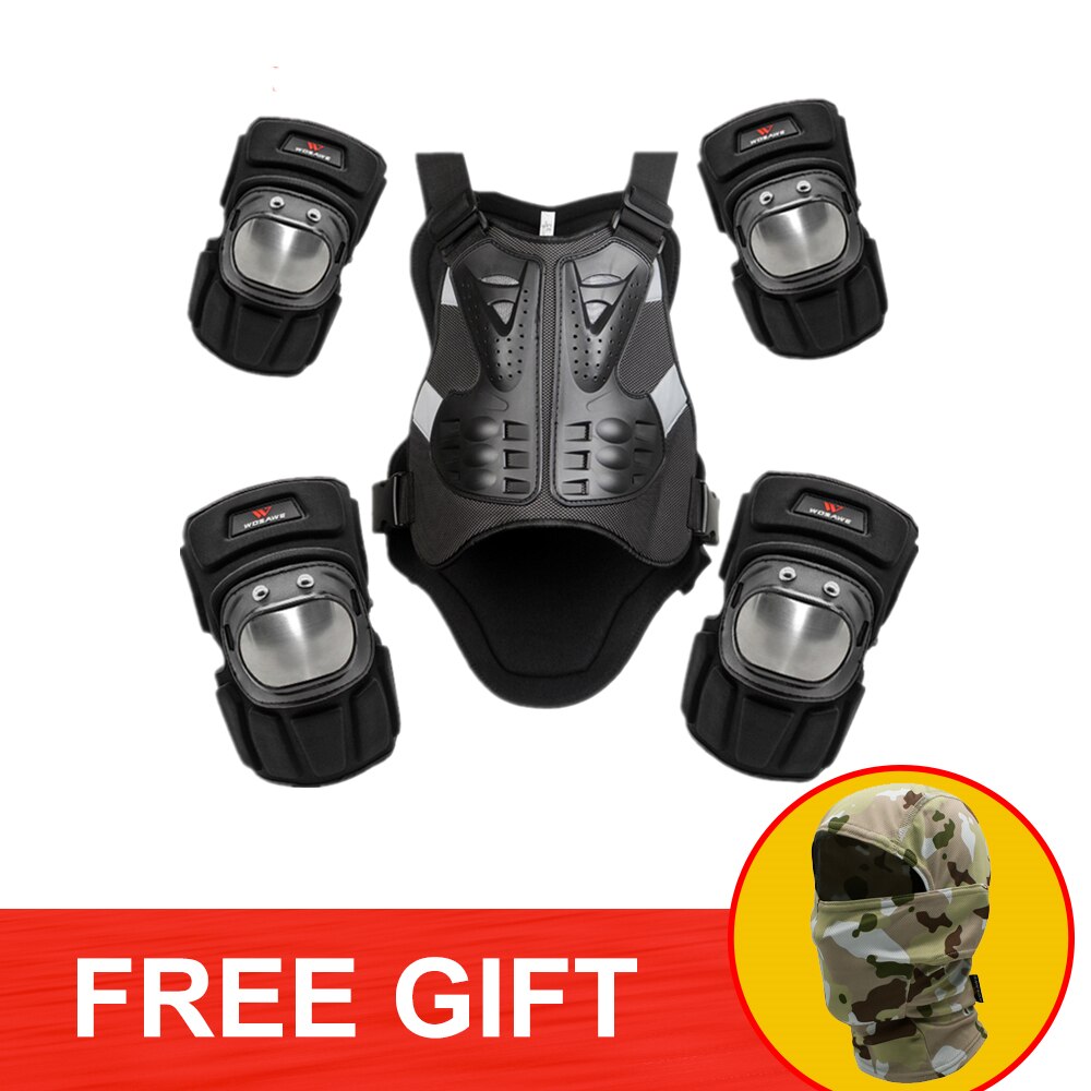 Wosawe motocicleta colete equitação proteção armadura equipamento de corrida motocross moto armadura de proteção moto engrenagens combinação