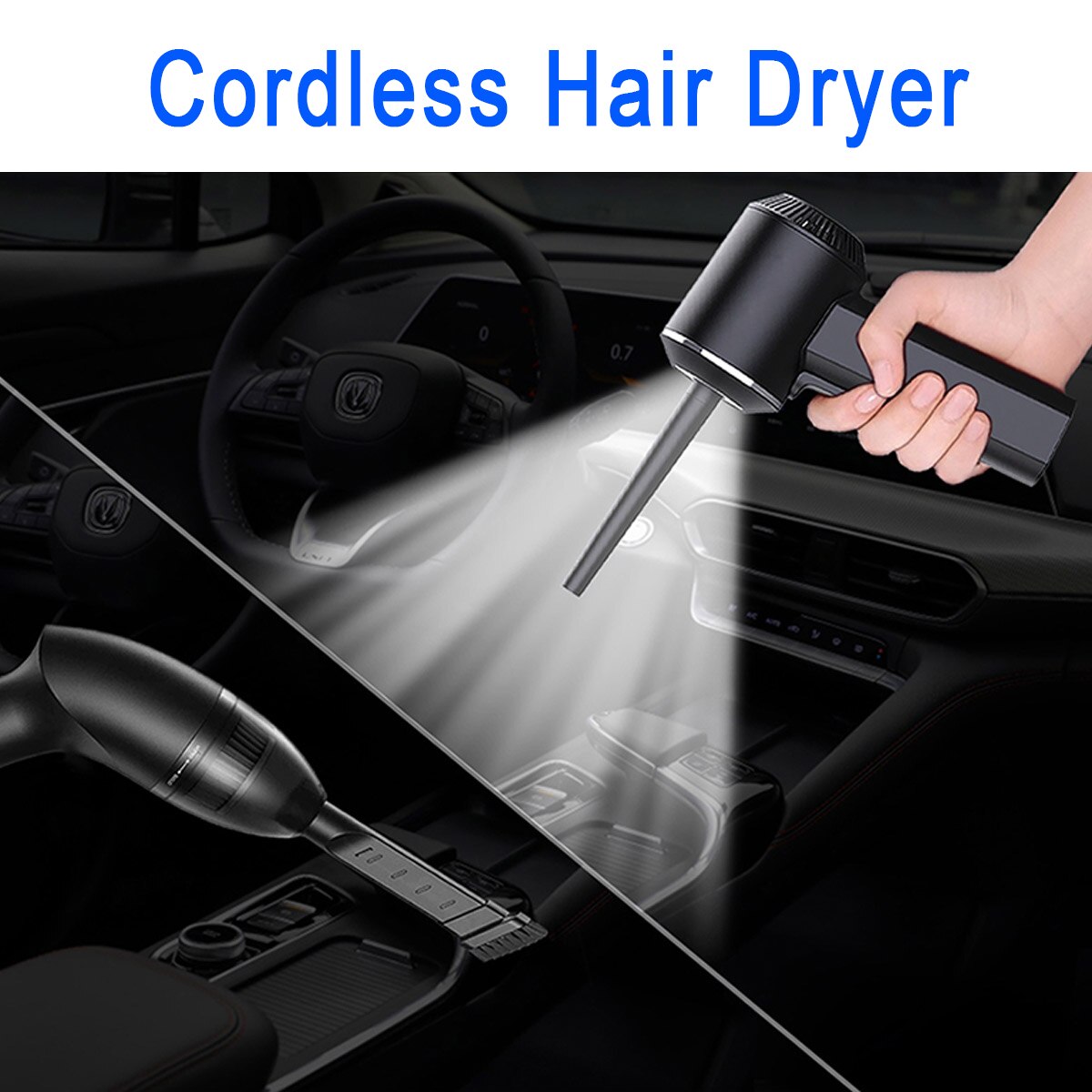 Cordless Air Duster for Computer Cleaning, Replaces Compressed Spray Gas Cans, Rechargeable Cleaner Blower for Computer camera