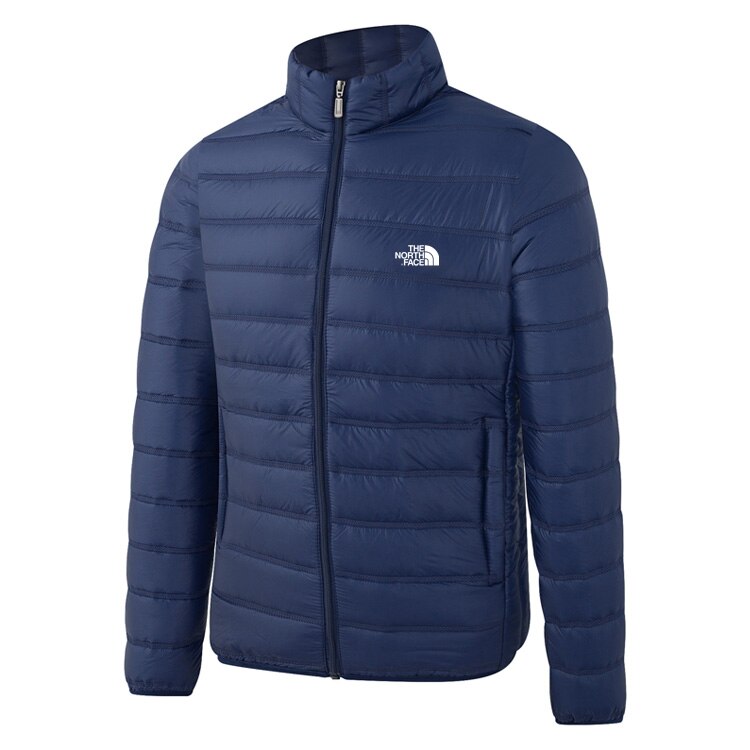 Brand the north face mænd dunjakke herre slank tyk varm ensfarvet hættekåber afslappede dunjakker mand 1 bm 9: 1 bm 9 1 / Xxxl