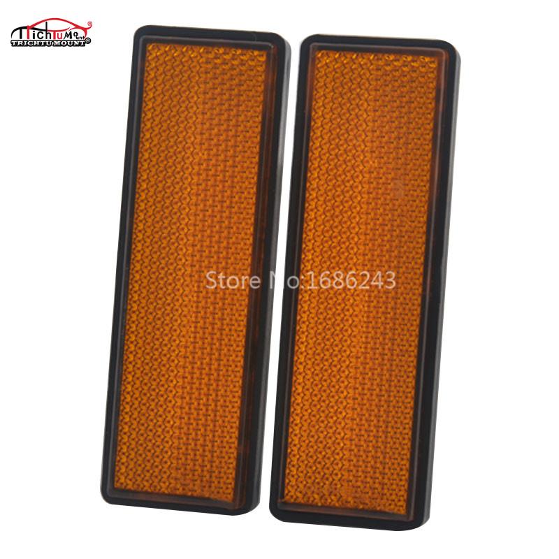 Reflector de pierna de horquilla delantera Universal, pegatina reflectante para Ducati, motocicleta, camión, remolque, autobús, accesorios de coche, amarillo,