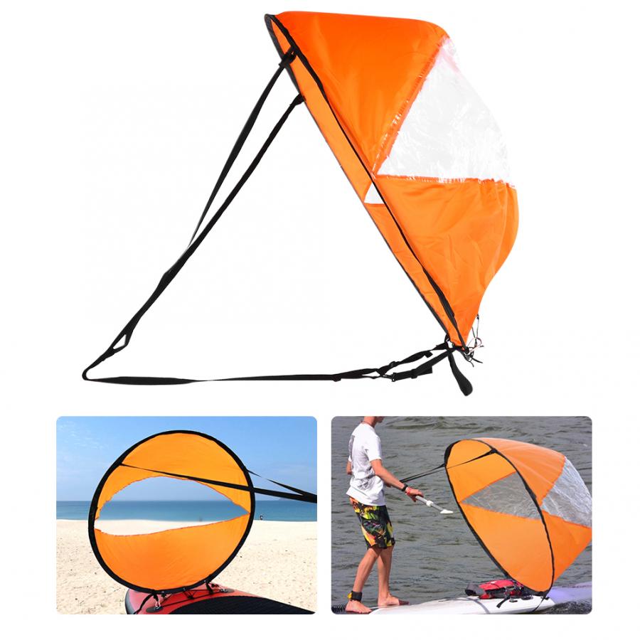 Eco-Friendly Ultralight Portable Foldable High Transparency Special Sail Wind Paddle for Kayak Canoe Inflatable Boats Equipment