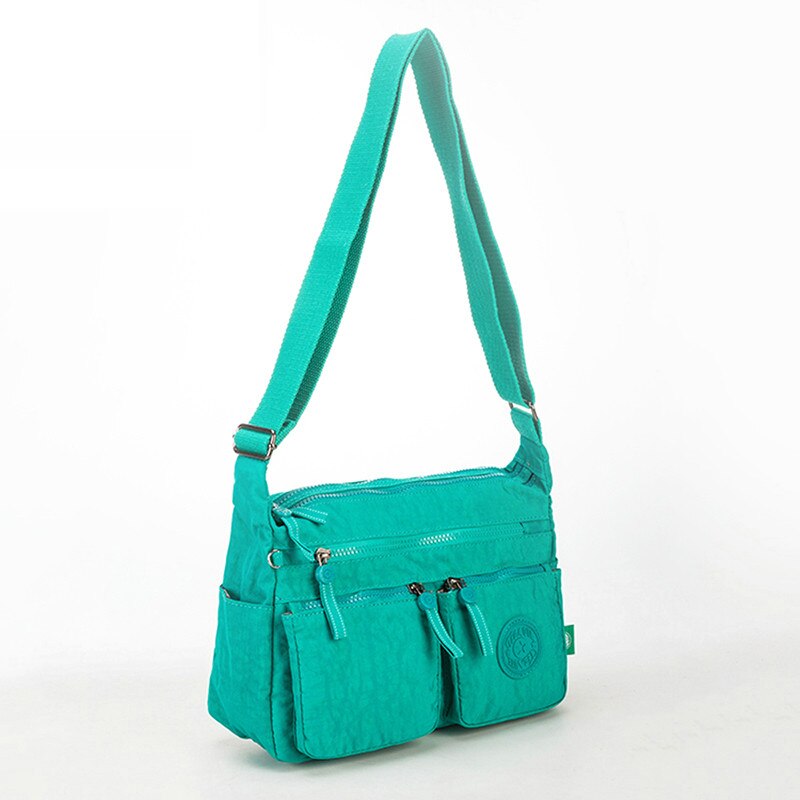 TEGAOTE Messenger Tas Toevallige Multi Ritsvak Vrouwen Kleine Schoudertas Crossbody Tas Dames Satchel Handtas Gsm Pouch: Groen
