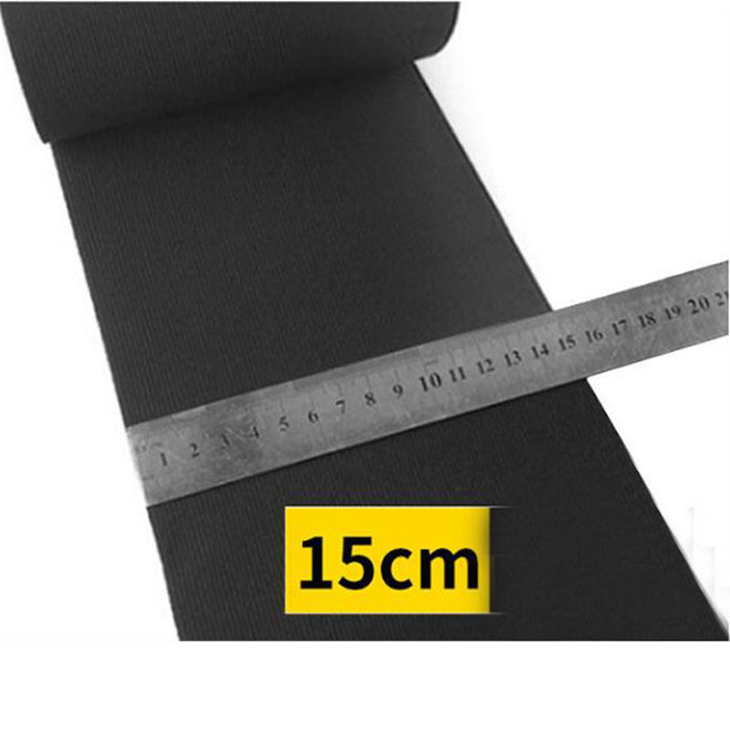 10cm/15cm/20cm brede sorte syning elastisk gummibånd hæklet elastisk tape korset bælte fremstillingsmateriale