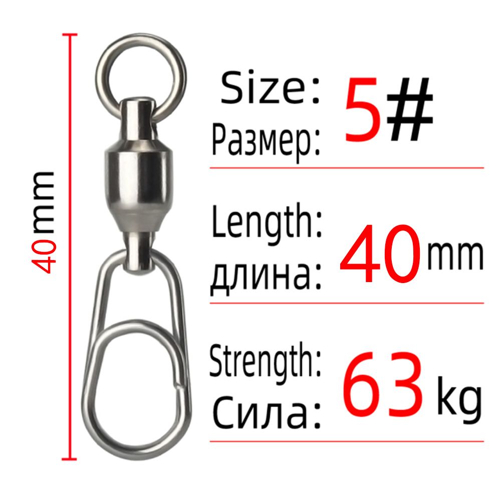 5 Stuks Draaibare Ovale Split Ringen Roestvrij Staal Gehaakte Snap Rollende Draai Connector Jig Verbindingsring Vissen: Blauw