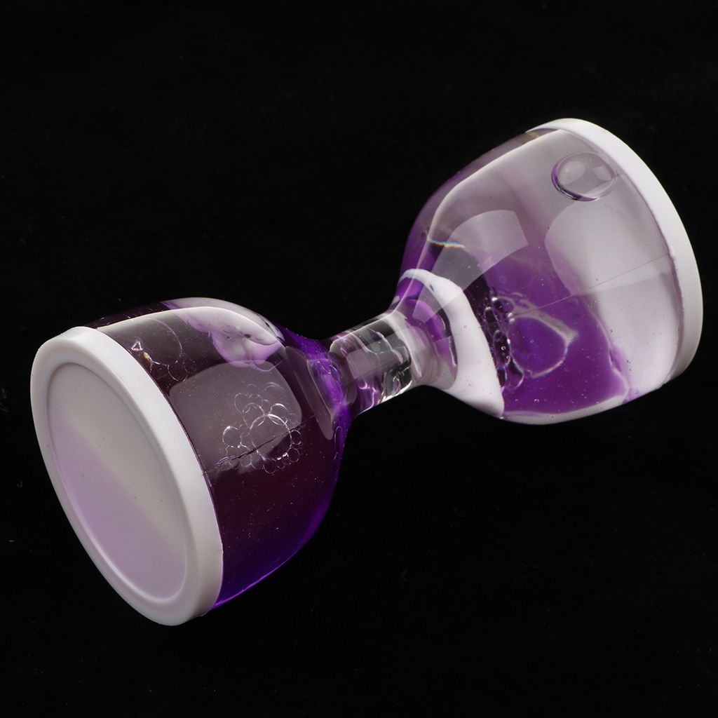 Dolphin Liquid Motion Bubbler Timers, Oil Hourglass Sensory Relaxation Toy Visual Bubble for Office &amp; Desk Decor Purple