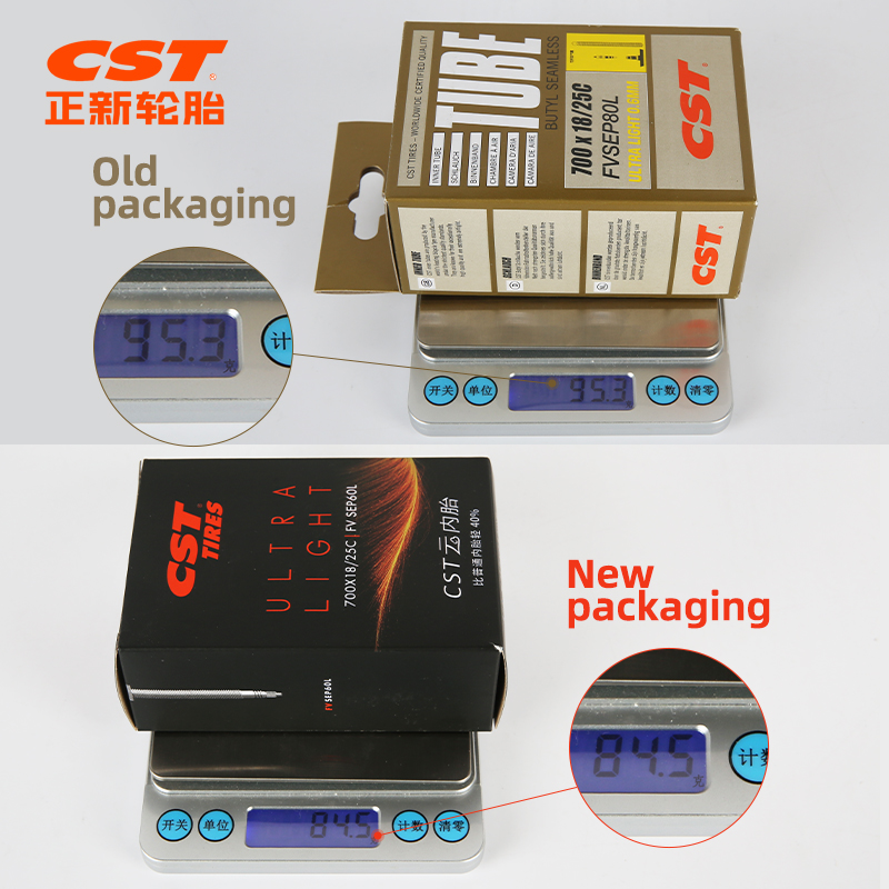 2PCS CST Bike Ultra-Light Inner Tube 26/27.5/29/700c For MTB Road Bike Tyre Butyl Rubber Competition Grade Bicycle Interior Tire