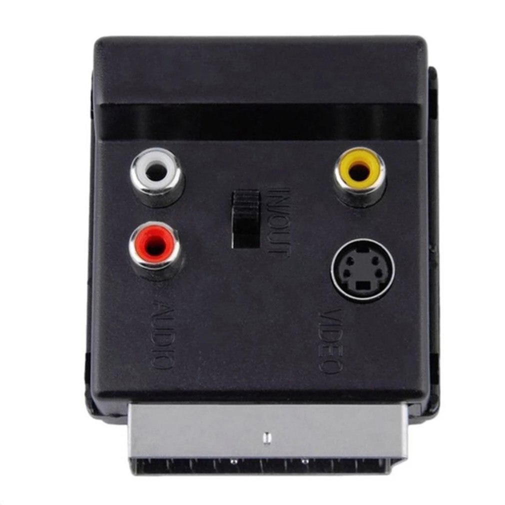 Scart RGB Männlich zu Weiblich-Video 3 RCA Audio- AV TV Stecker Adapter SCART Buchse Konverter Stecker