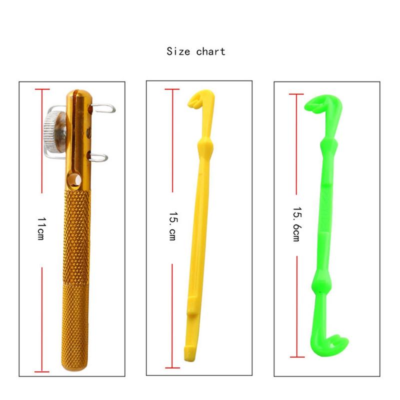 Draagbare Visgerei Haak Tier Vislijn Koppelverkoop Tool met Sub-lijn Tie Knopen Tie en Loop Tyer Vishaak remover