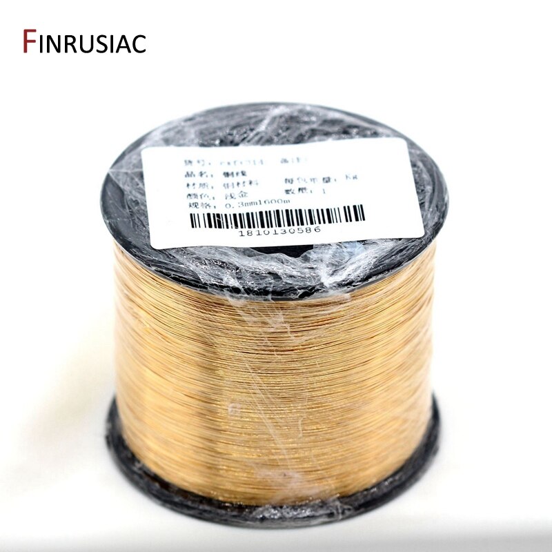 Alambre de cobre chapado en oro Real de 5 metros, accesorios de joyería para manualidades, 0,3/0,4/0,5/0,6mm, alambre de Metal para fabricación de joyas