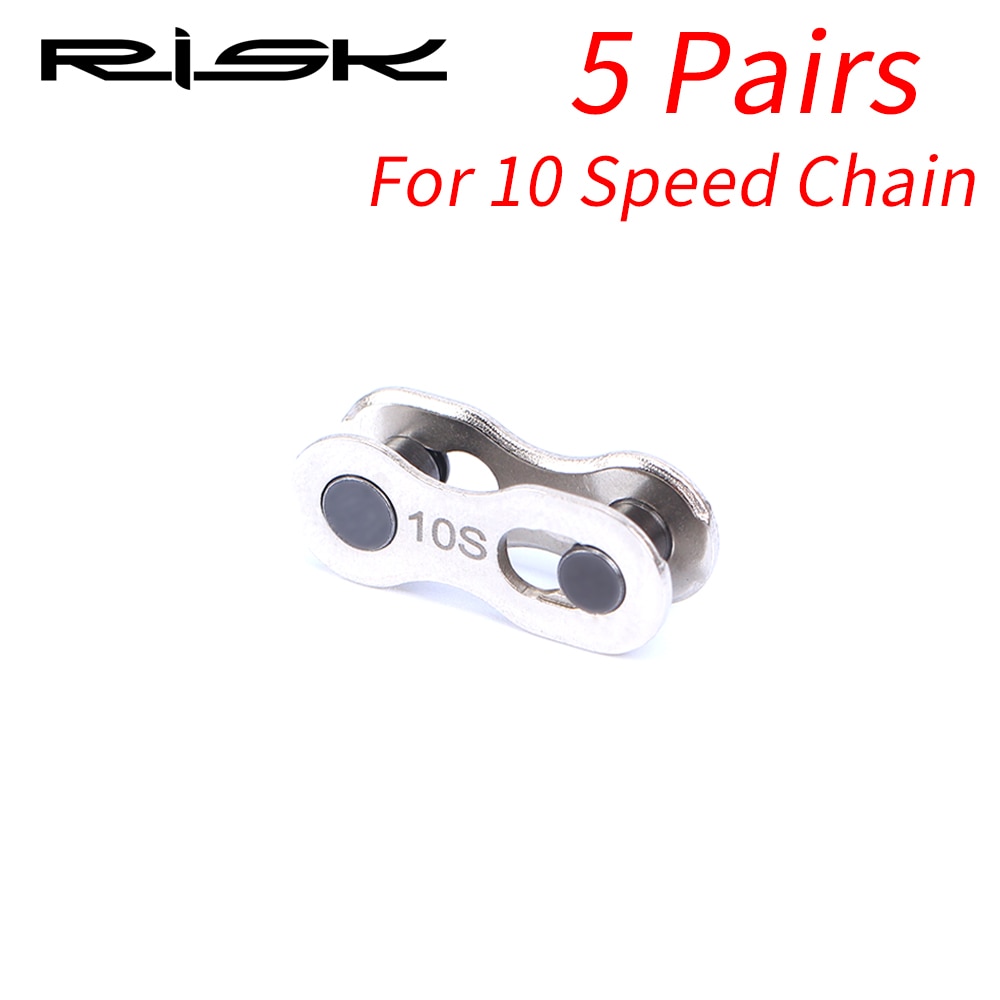 5 Pairs Bike Chain Quick Link for 6/7/8/9/10/11 Speed Bicycle Chain Magic Link for MTB Road Bicycle Bike Parts: 10Speed