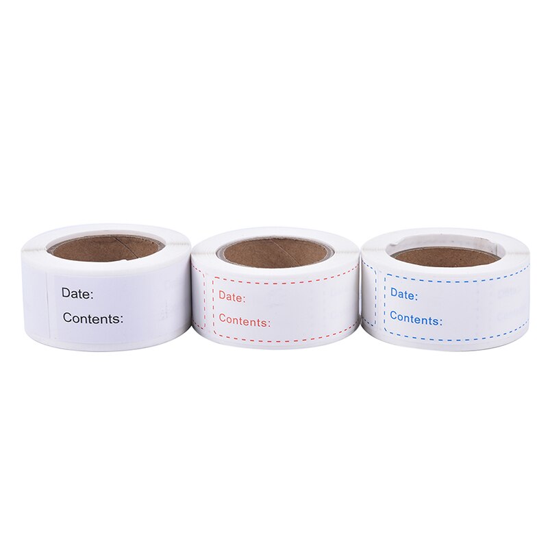 150Pcs/Roll Verwijderbare Tags Makkelijk Schoon Datum Diy Voedsel Opslag Thuis Keuken Lijm Koelkast Geen Residu Vriezer Label stickers