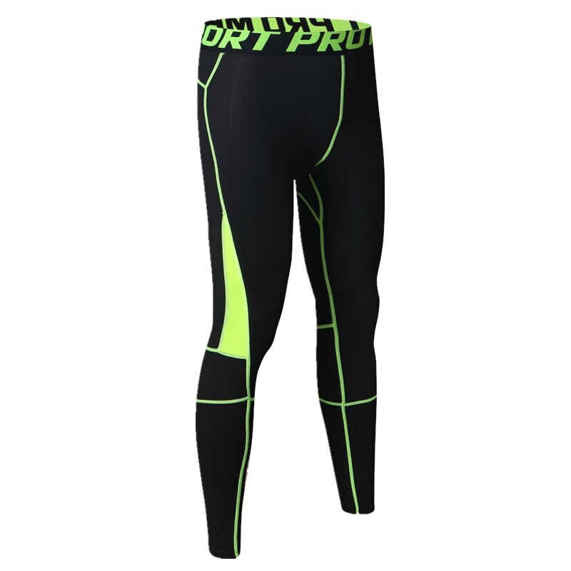 GANYANR Running Tights Mannen Sport Compressie Lange Broek Fitness Leggings Spandex Yoga Jogging Voetbal Training Broek