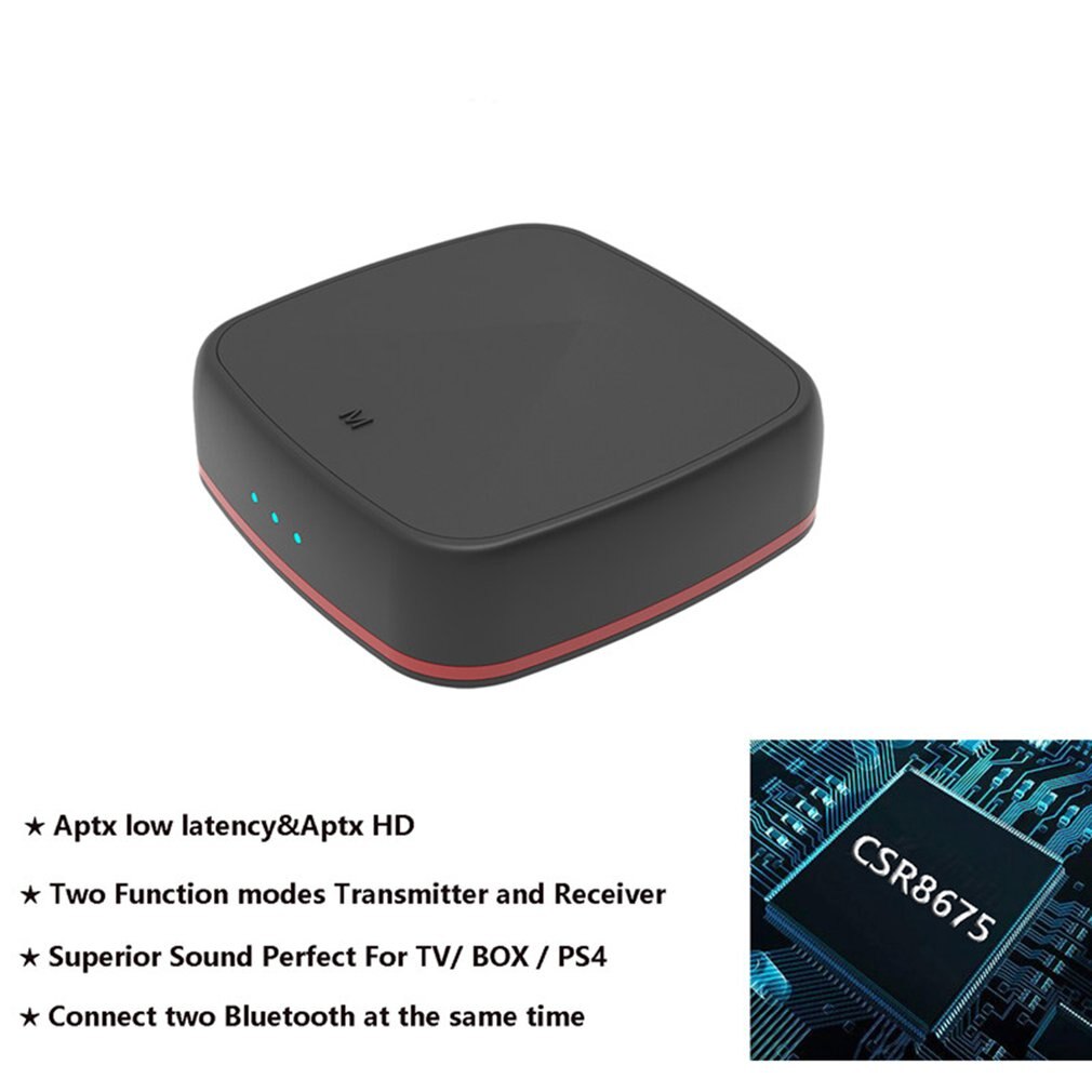 Fiber Optic Bluetooth 5.0 Audio Receiver Transmitter 2-In-1 3. 5Mm + Rca + Optical Quick Link And Re-Pairing No Delay