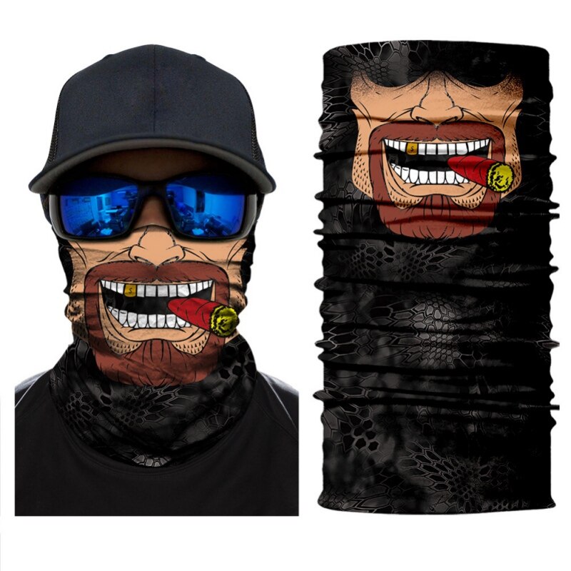 Mascarilla facial de ciclista 3D, accesorio para la cabeza para bicicleta deportiva: A2