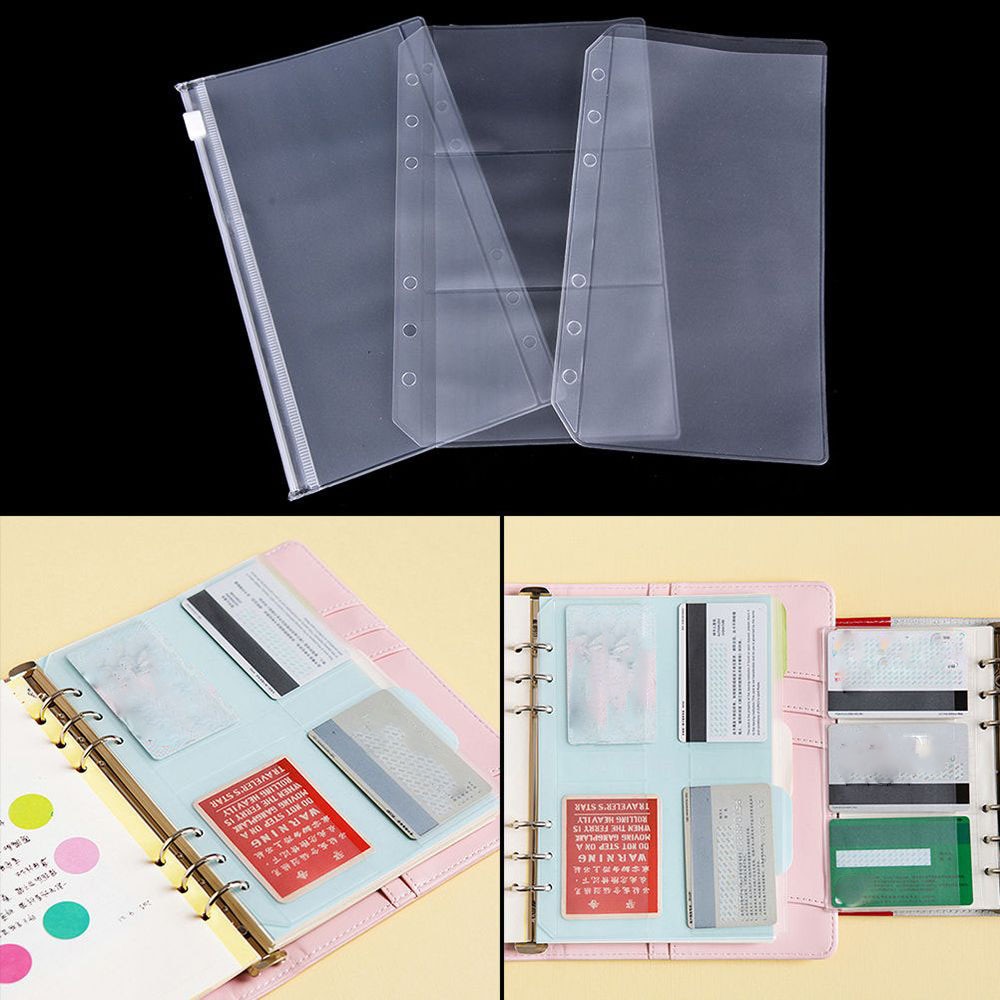 A5/A6 Transparante Zip Lock Envelop Bindmiddel Pocket Refill Organisatie Stationery School Office Supply Bestandsmap Accessoires