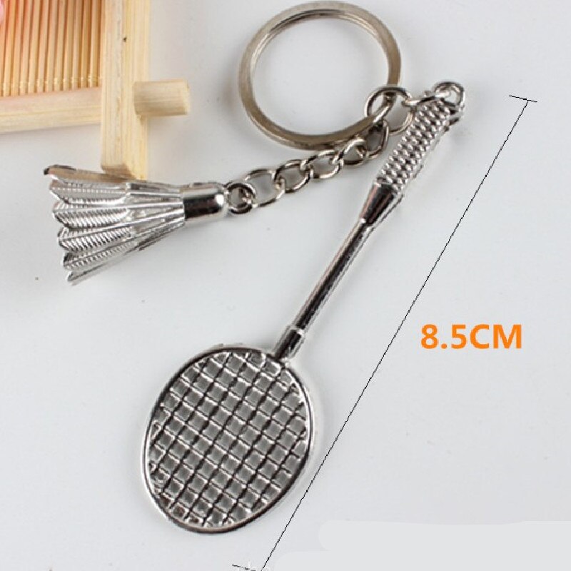 5Pcs Mini Badminton Racket Bal Sleutelhanger/Sleutelhanger Club Metalen /Souvenir Badminton Accessoires