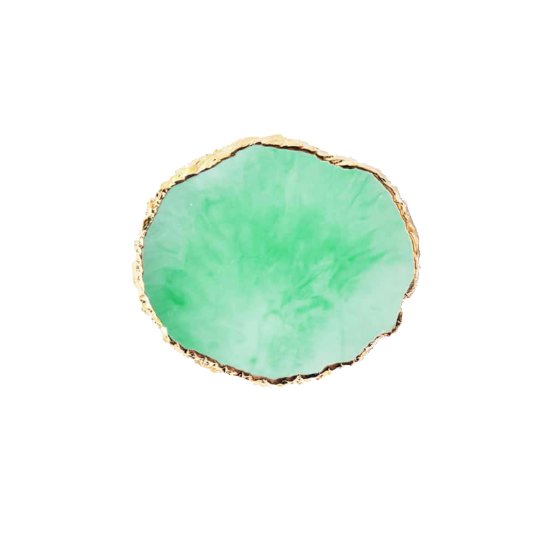 Irregular Multi Colour Resin Jewellery Tray Home Storage Desktop Clutter Ring Necklace Organis Nail Art Palette: plum