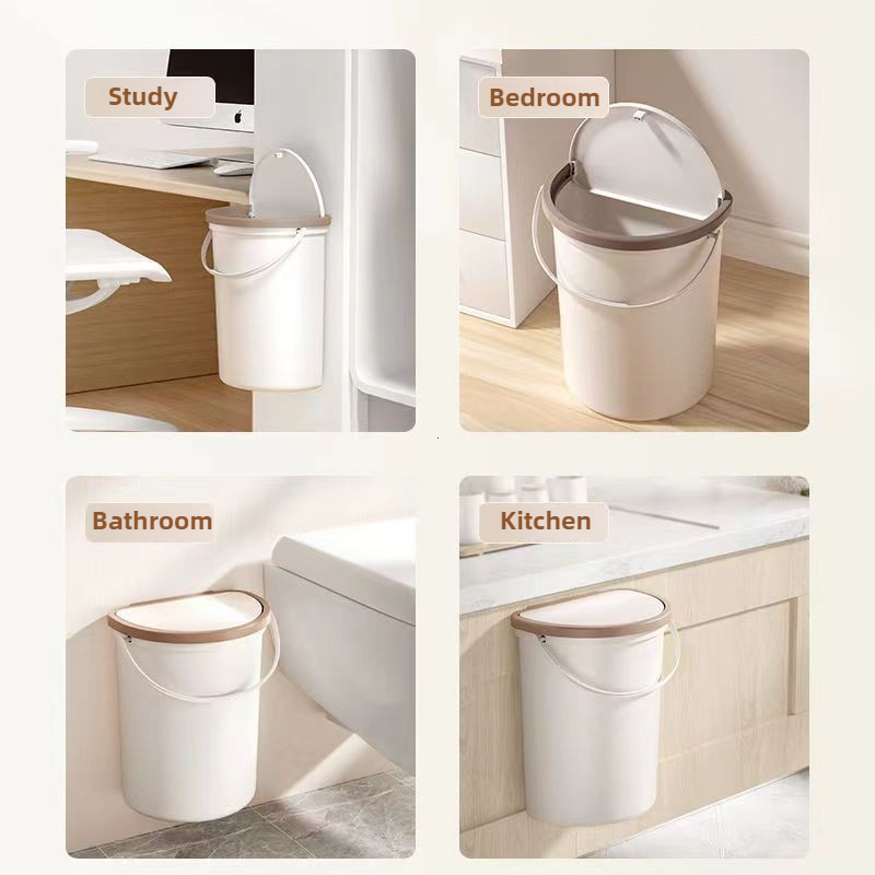 Kosz na śmieci 6L/10L z pokrywą robić kampera, łodzi, przyczepy kempingowej, kampera, wygodny robić montażu na drzwiach, ścianach, kosz na śmieci robić samochodu.