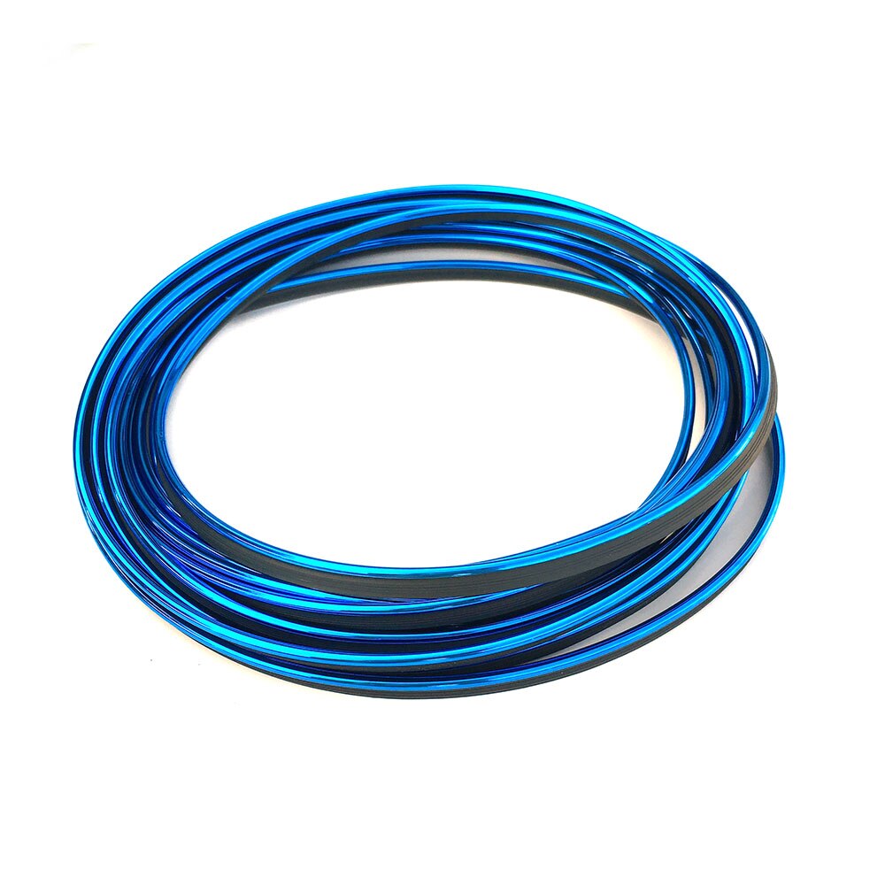5M universale modanatura Auto decorazione strisce flessibili interni modanature Auto copertura Auto Trim cruscotto porta bordo Auto-styling: Blue