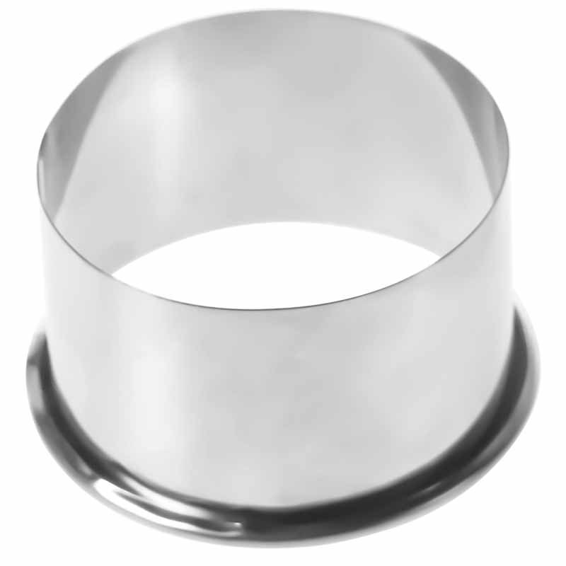 Three-piece large, medium and small stainless steel round flower shaped dumpling skin kitchen gadget cutting