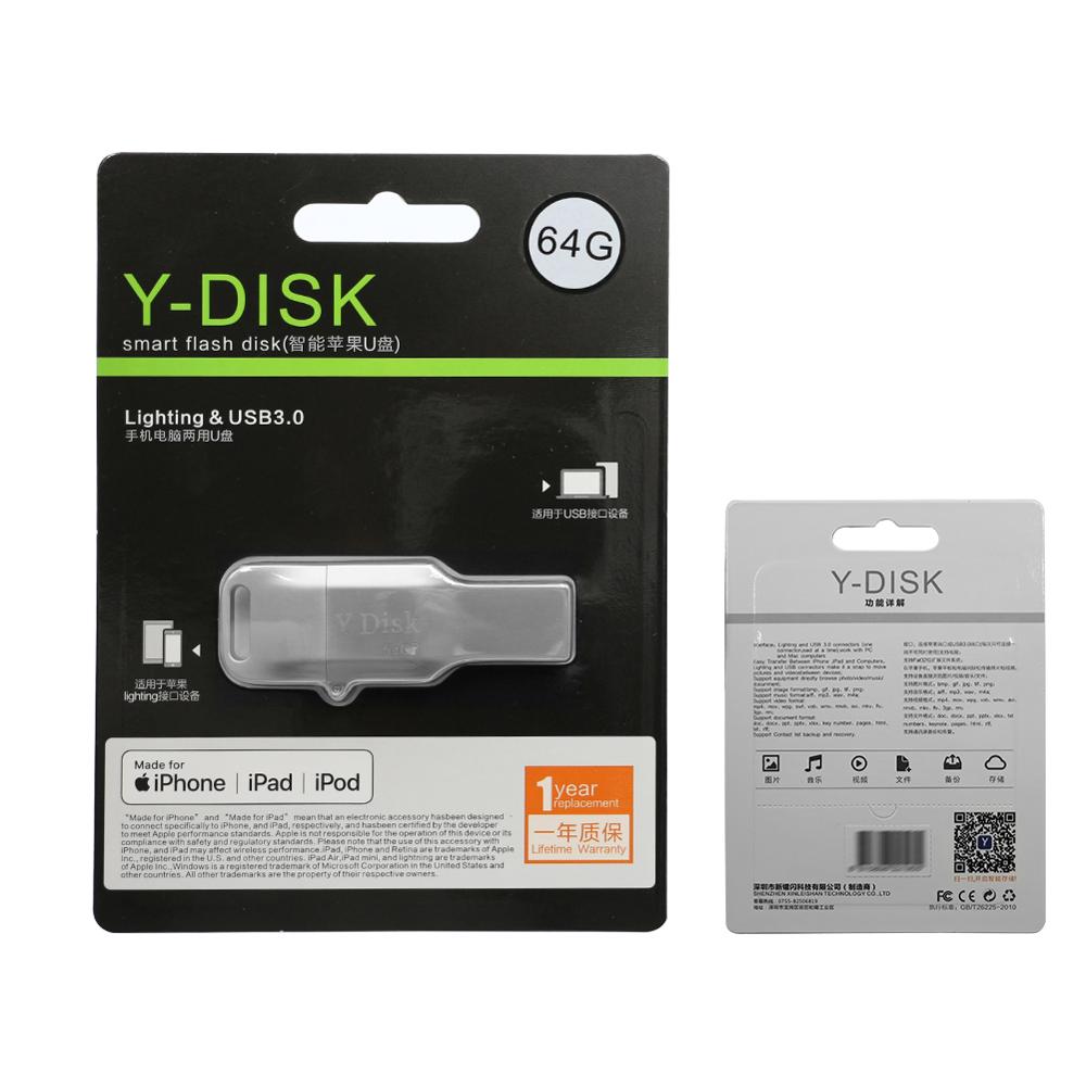 USB 3.0 Flash Drive 64GB Lightning Metal Pen Drive U Disk For iPhone 11 x 8 7 7Plus 6 6s 5 se iPad iPod PenDrive Memory Stick