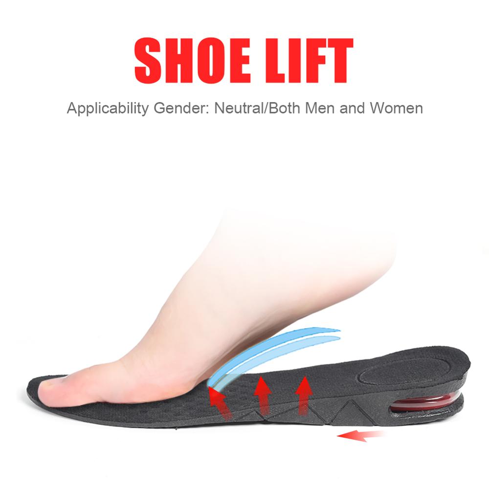 3-9cm Height Increase Insole Cushion Heightening Cushion Lift Adjustable Cut Shoe Heel Insert Taller Women Men Foot Pad