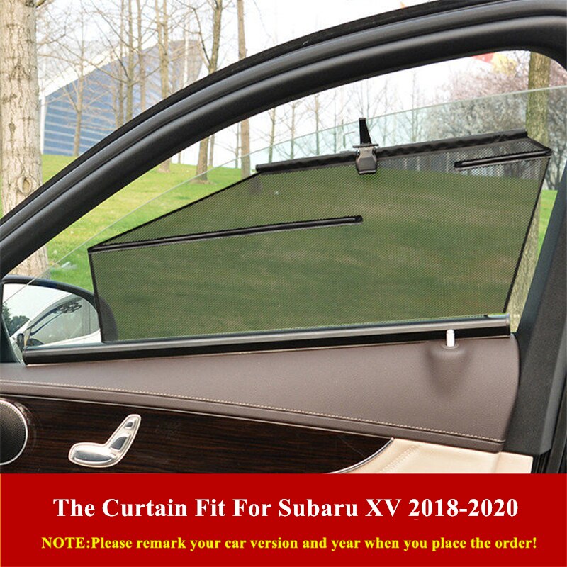 Auto Zonnescherm Met 2Pcs Zonnescherm Voor Subaru Xv Auto Venster, intrekbare Auto Zonnescherm Voor Blok Zon Glare En Warmte