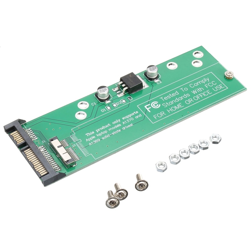 Harde Schijf Adapter 12 + 6-pin Naar SATA 22-Pin SSD Adapter Converter Card Voor Apple Macbook SSD