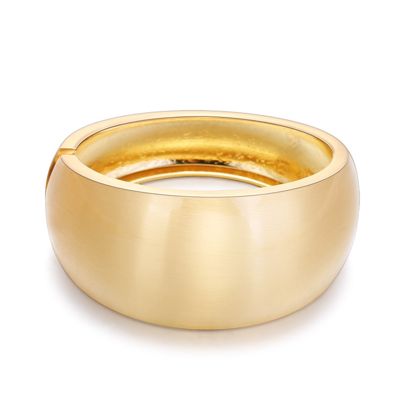 Brede Frosted Armbanden Minimalistische Goud Kleur Armbanden Voor Vrouwen Accessoires Mode Sieraden 2022