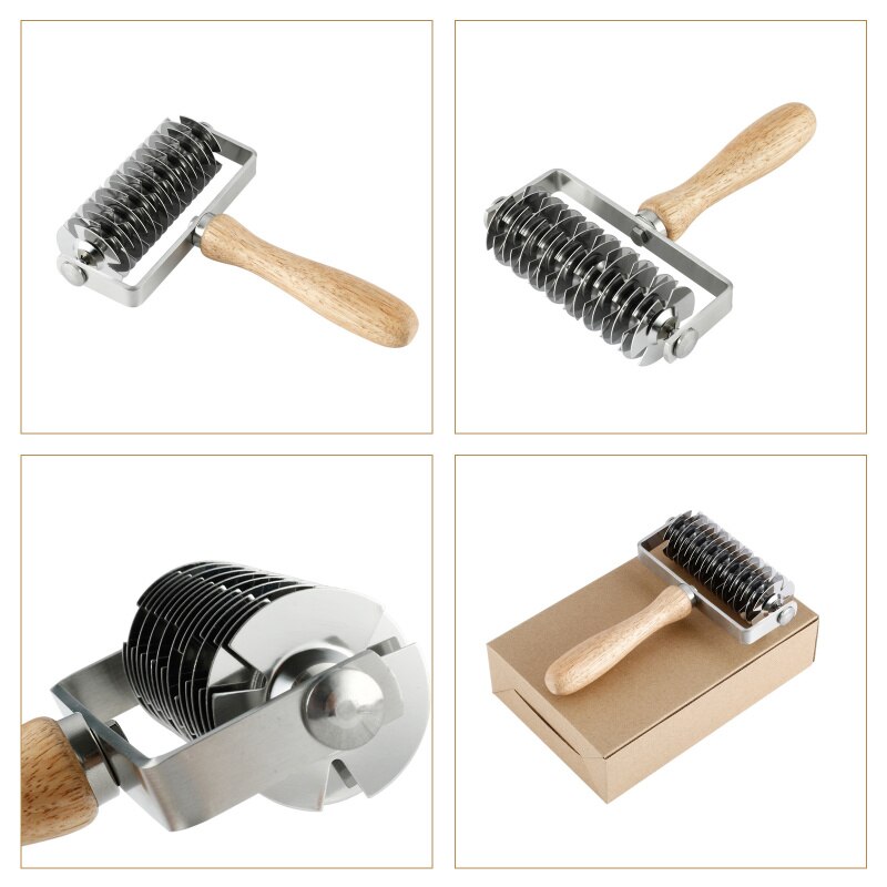 Herramientas para Pizza, rodillo para masa de Pizza, perforador de Pizza, herramientas para hornear, manualidades con de entramado, herramienta para cocinar, cortador de Pizza de gran tamaño y ruedas