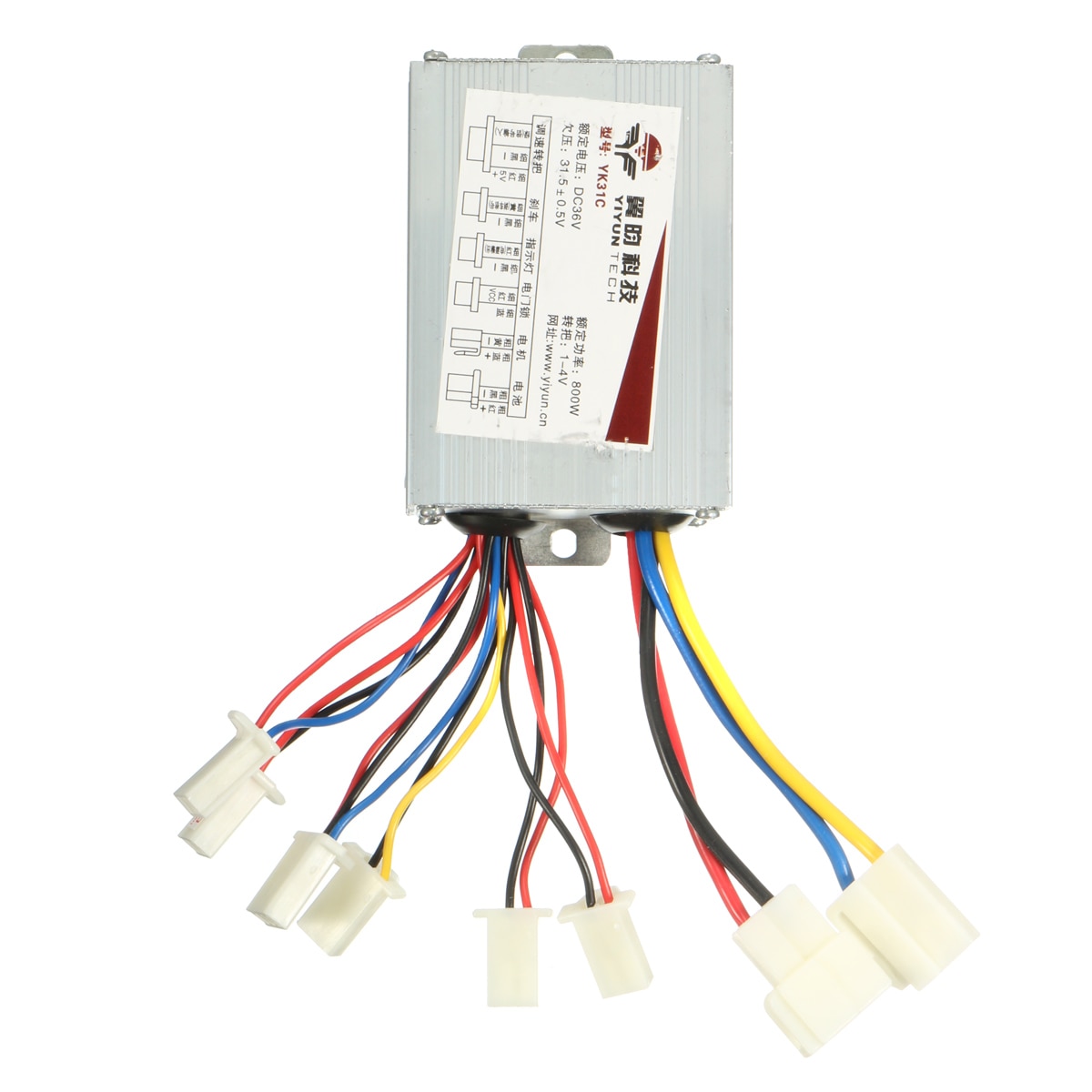 36V 500W 800W Electric Scooter Parts Bicycle E-bike Brush DC Motor Speed Controller Accessories Parts