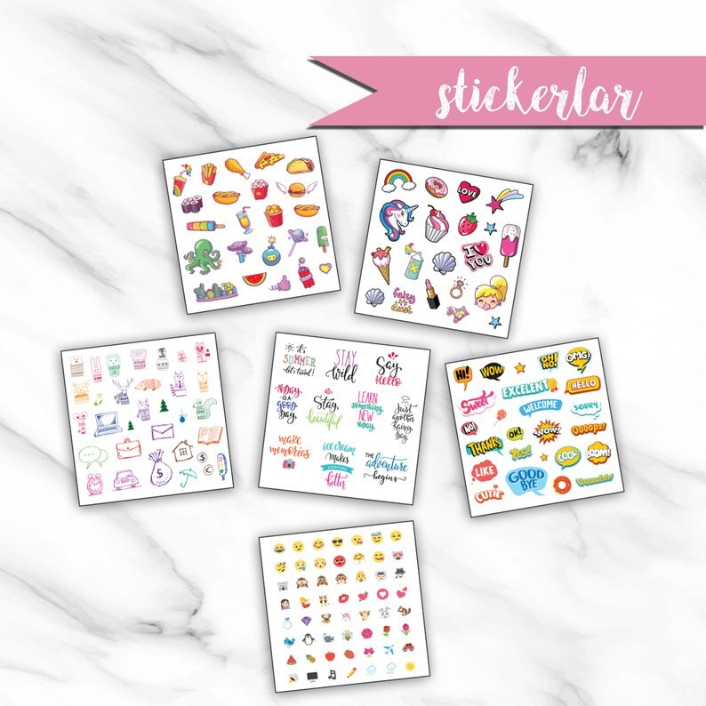 undated planner, life planner, planner stickers, planner binder, planner kit, planner miya student planner galaxy planner, motiv