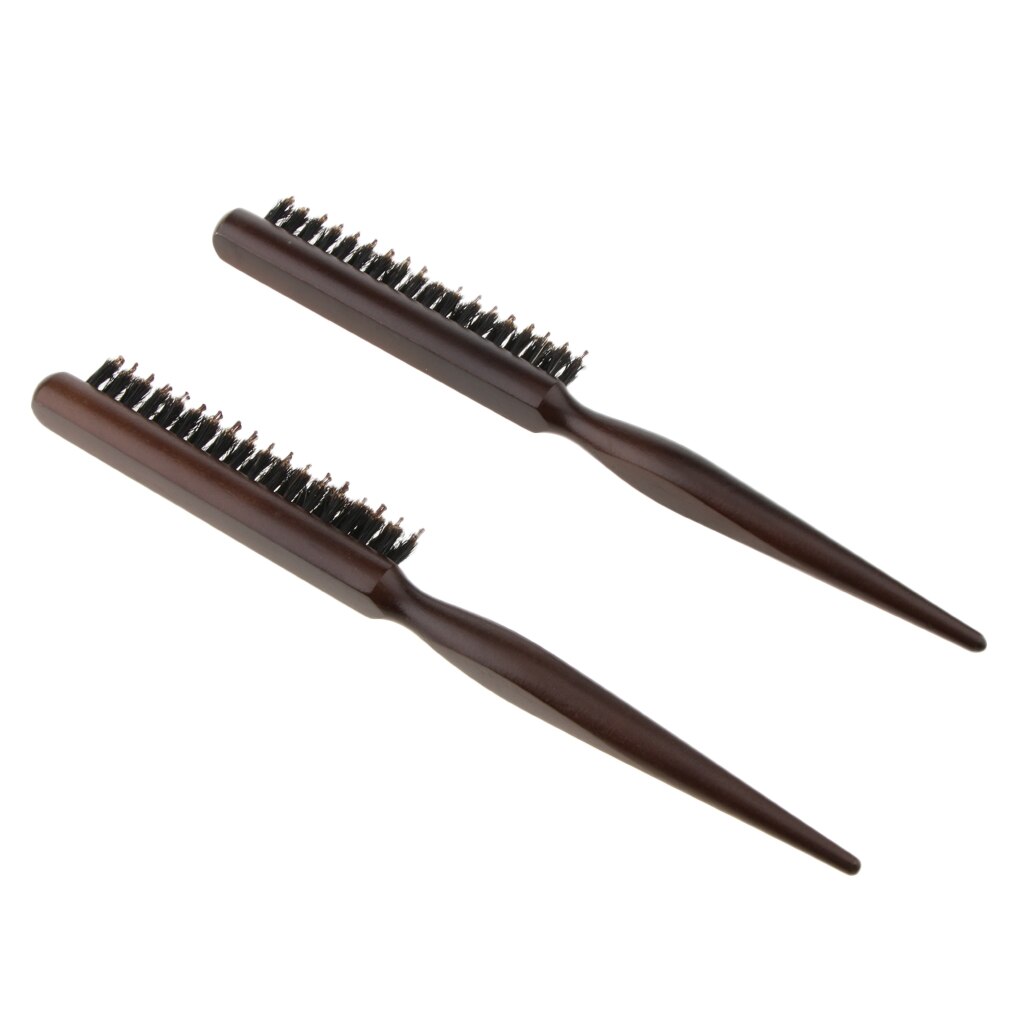 3 Row Bristles Hairdressing Tease Brush Combing Hair Brush Styling Massage Comb Women Curly Detangle Salon Hairdressing Tools