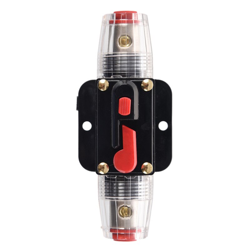 60A Car o Inline Circuit Breaker Fuse Holder 12v-24v System Protection Black