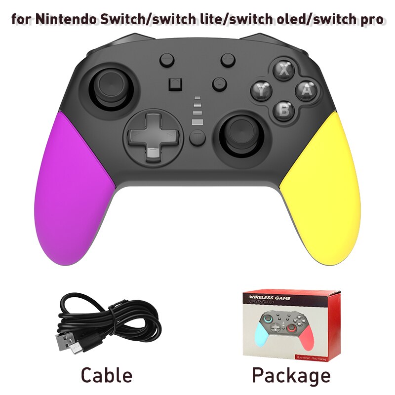 Compatibile con Controller Wireless DATA FROG-Gamepad compatibile con Bluetooth multifunzione Nintendo Switch per Switch Pro/Lite: PK YL With package