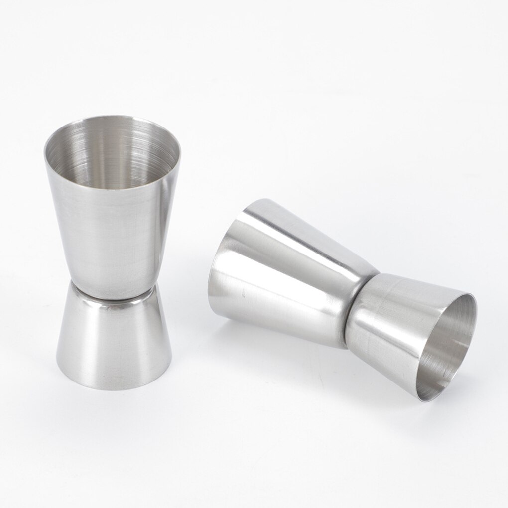 15/30ml Dual Head Measuring Glass Bar Kitchen Wine Beer Cocktail Mixing Cups Stainless Steel Jug