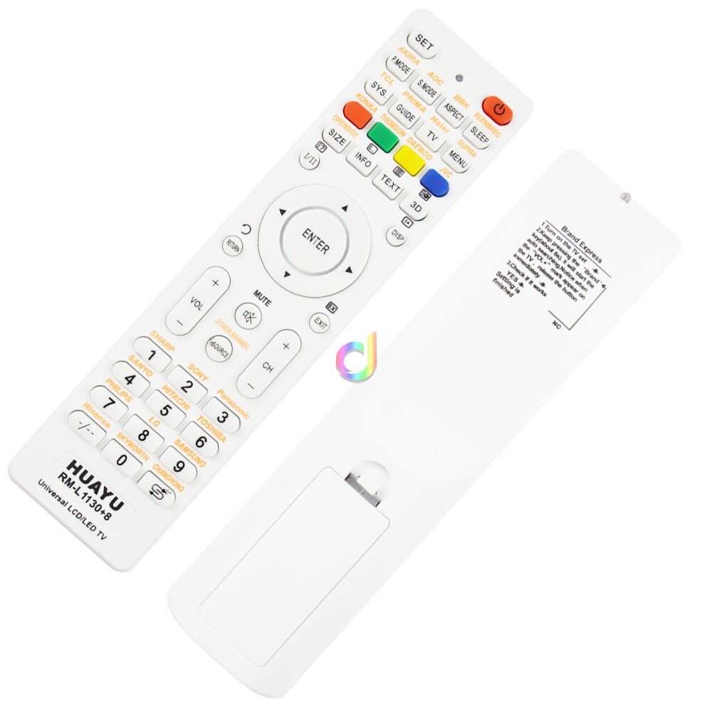 Universal huayu fjernbetjening rm -l1130+8 til alt mærke tv smart tv fjernbetjening