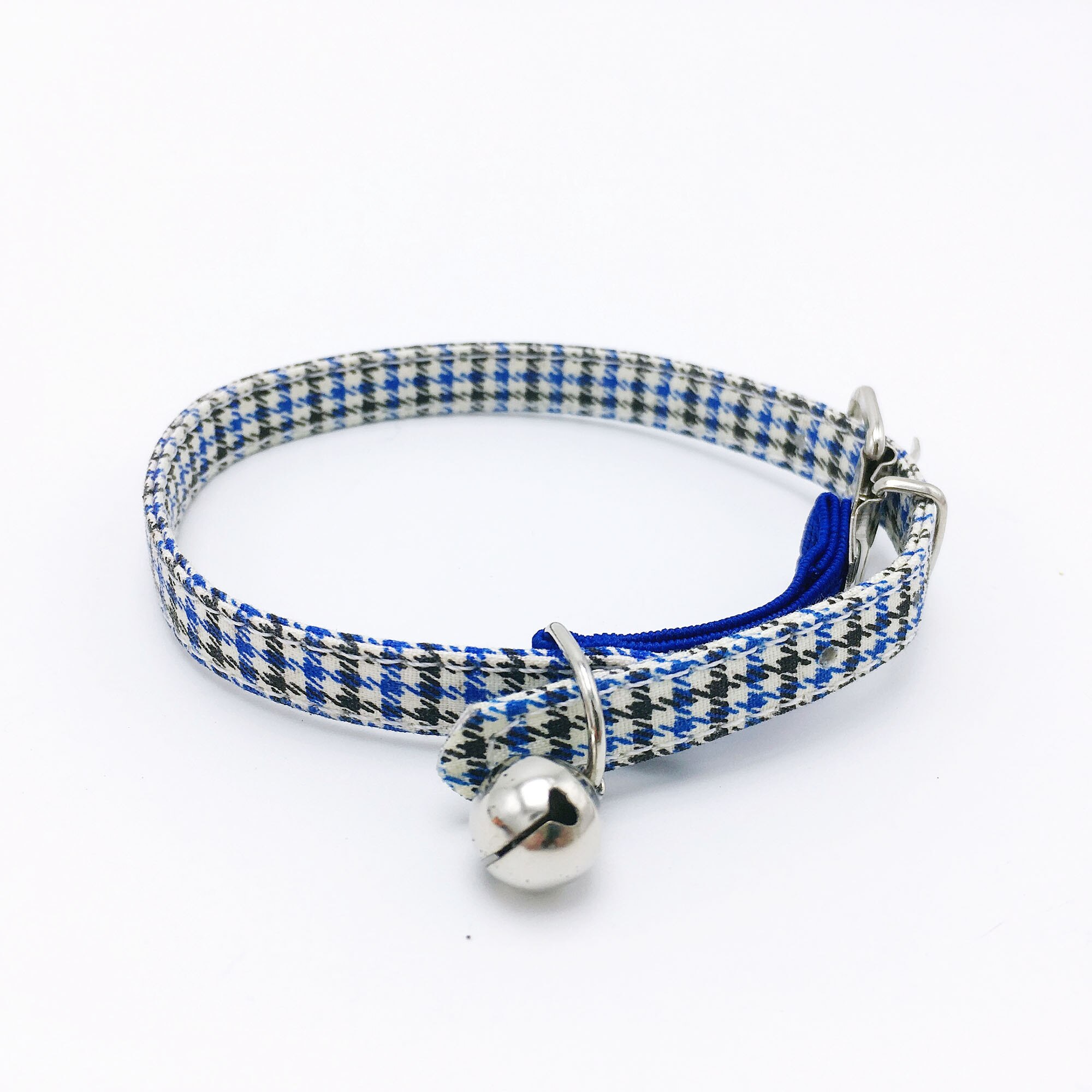 Bonzerpet – collier réglable en forme de cloche pour chat, rose, 1.0cm, en PU, adapté aux petits chiens et chiots: Blue 3