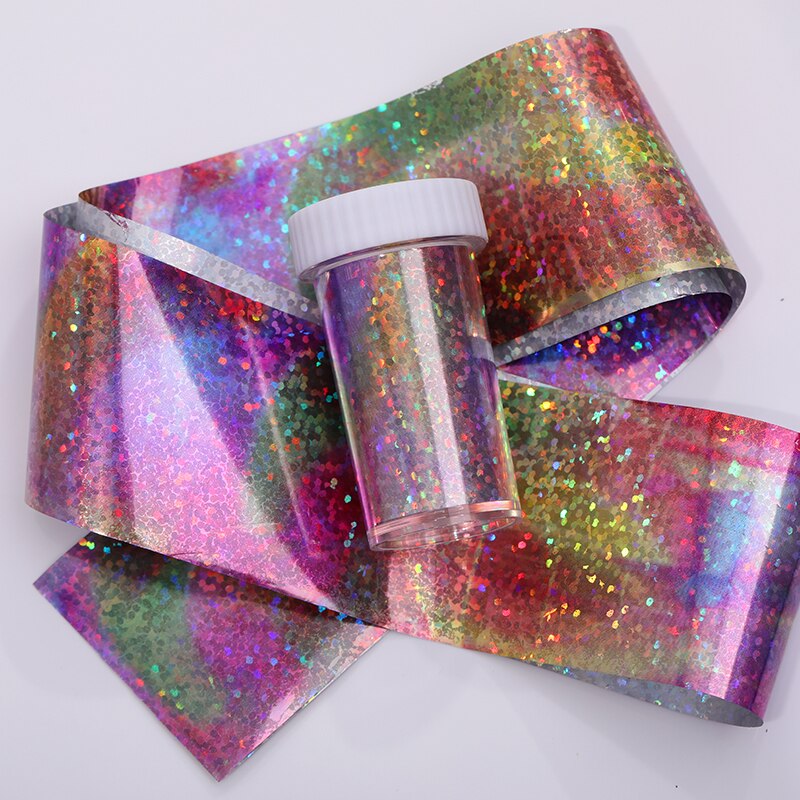 1 rouleau bleu caméléon ongles feuilles Aurora couleur Nail Art transfert autocollant toboggan Nail Art décalque été populaire ongles accessoires: 16