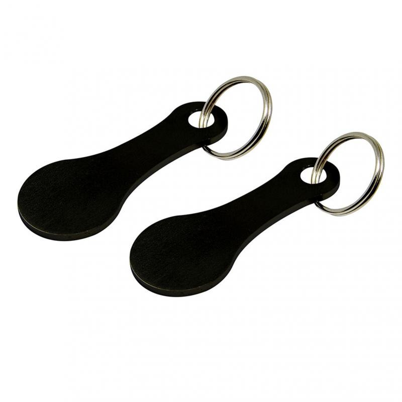 2pcs/lot key Ring Shopping Cart token Metal KeyChains Pluggable Metal Aluminum Alloy Decor Release Hook: black