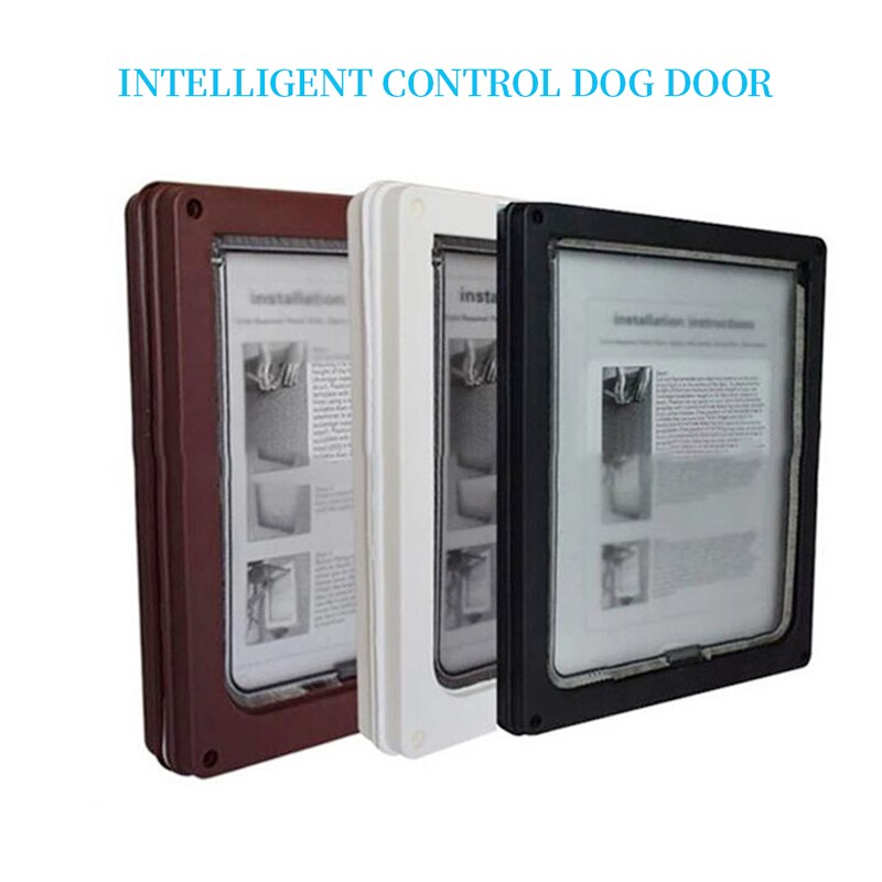 Pet Cat Dog Automatically Close Dogs Cats Door Interior Exterior Doors Pet Supplies ABS Plastic Weatherproof Lockable Safe Flap