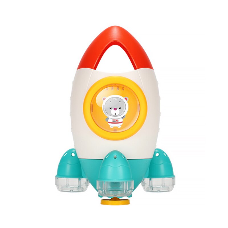 Children's water playing toys rocket launcher rotating water spraying baby water playing Flower Shower baby shower shampoo bathr