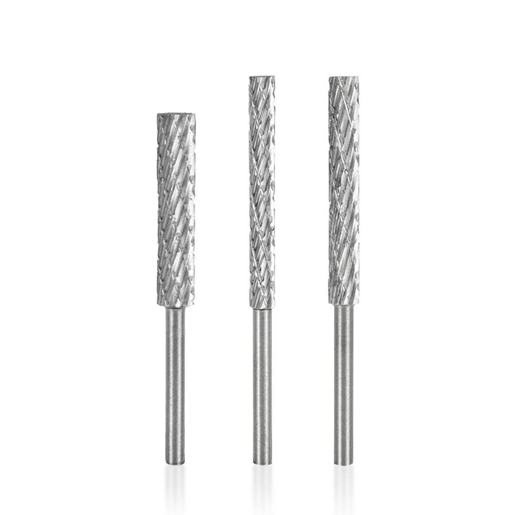 Roterende fil 3mm/4mm/5mm/6mm slipehoder hardmetallfres borsett etterbehandling metall roterende filverktøy