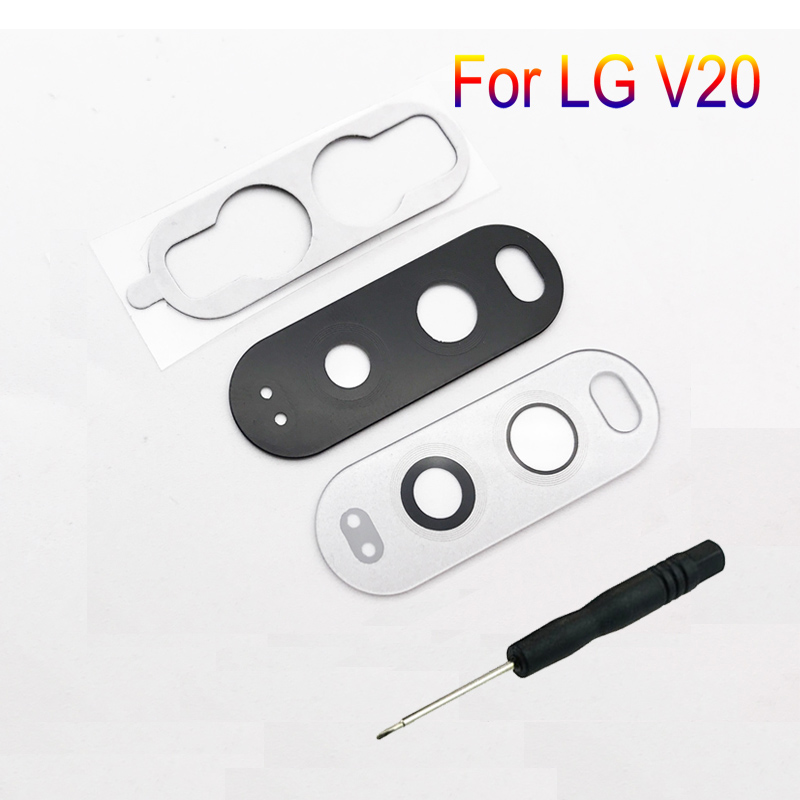 For LG V20 H910 H915 H918 F800 F800L H990 LS997 Original Mobile Phone Housing Back Camera Glass Lens Protector Cover + Tools