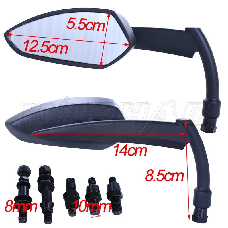 Black Chrome Motorfiets spiegel Achteruitkijkspiegel Zijspiegels Voor Harley Dyna Touring Road Electra Glide Softail Sportster 1200 883