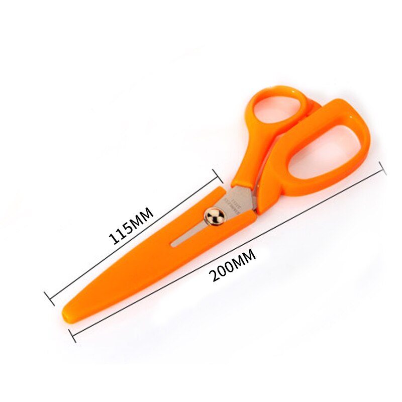 23.5cm Zig Zag Sewing Cut Dressmaking Tailor Shear Pinking Scissor Leather Craft Fabric Upholstery Tool Textile: Black
