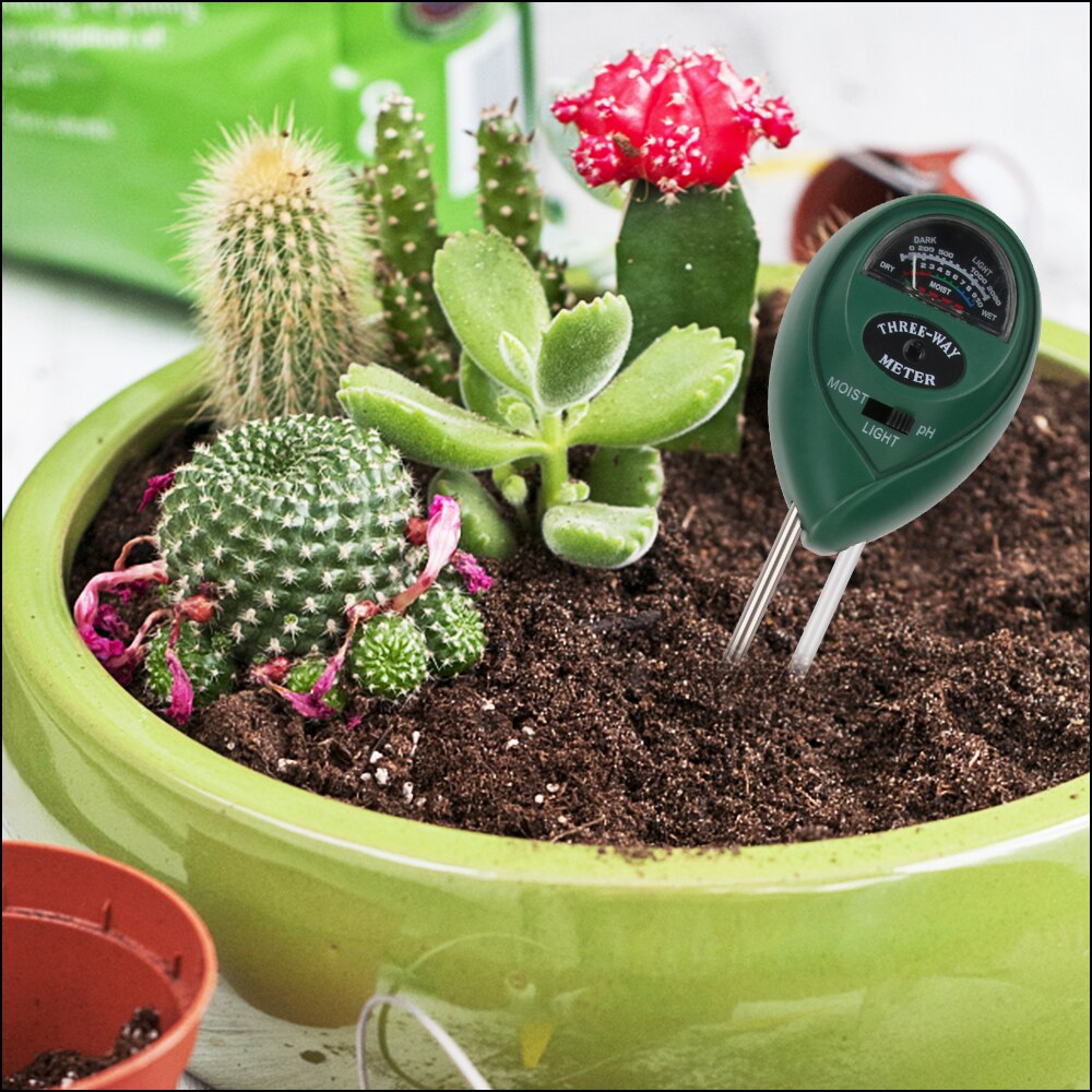 RZ Soil Moisture PH Meter Humidity Detector Digital PH Meter Soil Monitor Hygrometer Gardening Plant Lignt Sunlight Tester
