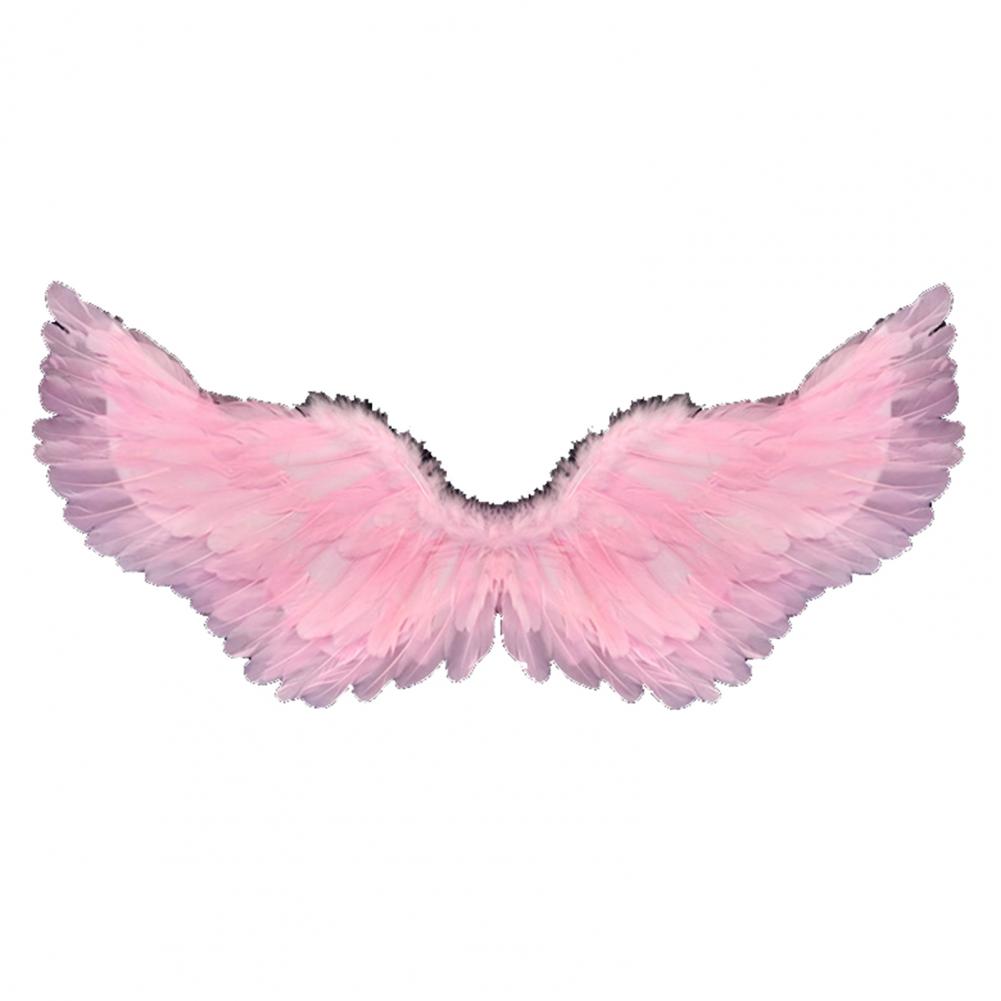 Alas de Ángel de colores brillantes, alas de plumas de Ángel, disfraz ligero, accesorios de fotografía para Cosplay con correas elásticas: Rosa