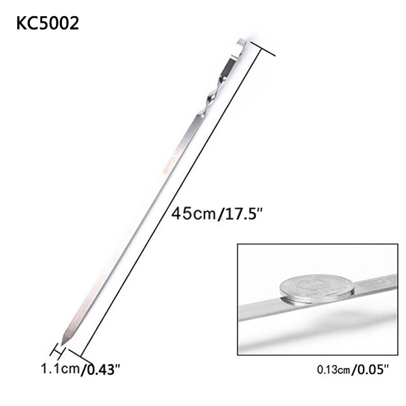 Stainless steel Charcoal Grill Barbecue Grill Rack set 6pcs BBQ Skewers Portable Outdoor Picnic Camping Grill Rack GSJZ2002