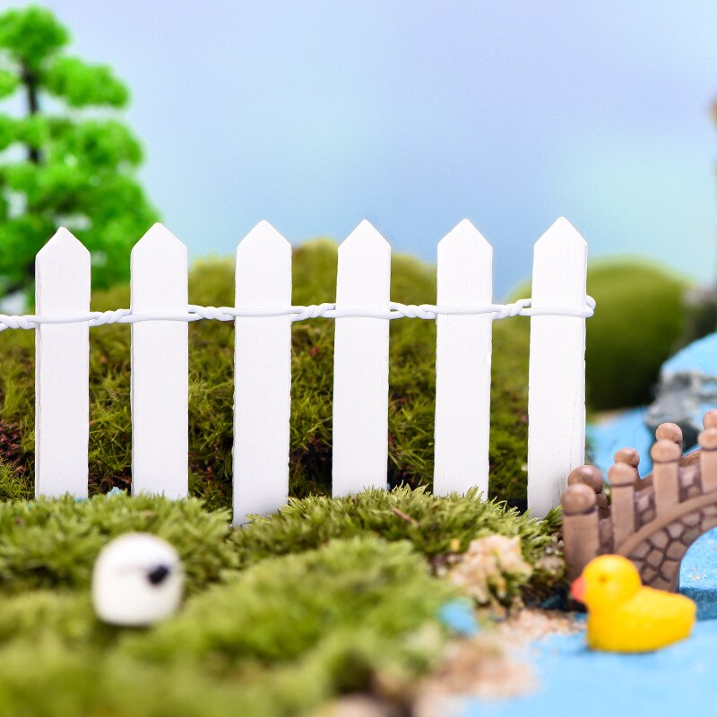 Kleine Zaun Handwerk Micro Landschaft Farbe Holz Bonsai Sukkulenten Mini Zaun Dekoration Garten Environmentaly Schutz